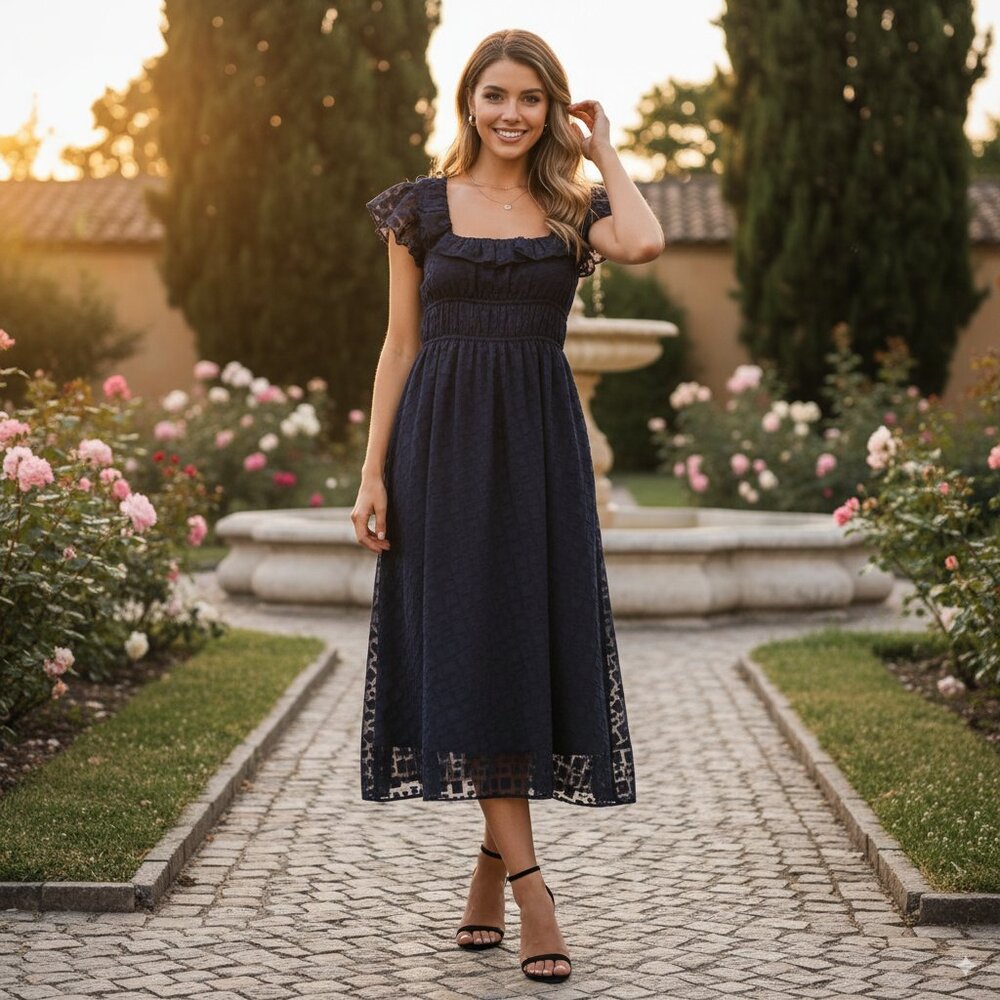 NWT en saison  Bowie Organza Dress